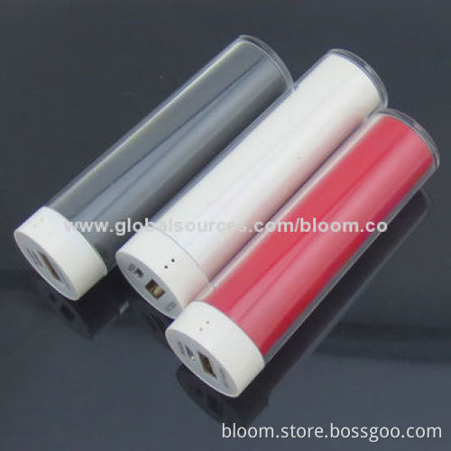 Cylinder 2,200mAh Power Bank Cases for iPhone/iPad/iPod, with CE/FCC/RoHS Mark